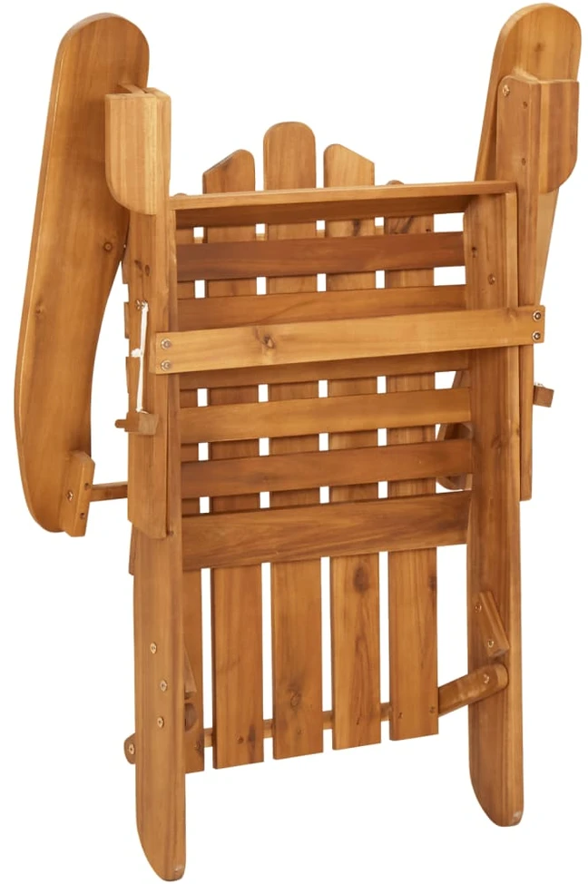 Lauko baldų komplektas Sodo adirondack komplektas, 3 dalių, akacijos medienos masyvas