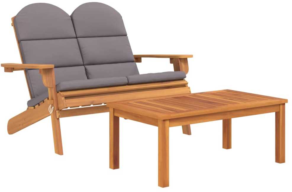 Lauko baldų komplektas Sodo adirondack komplektas, 4 dalių, akacijos medienos masyvas