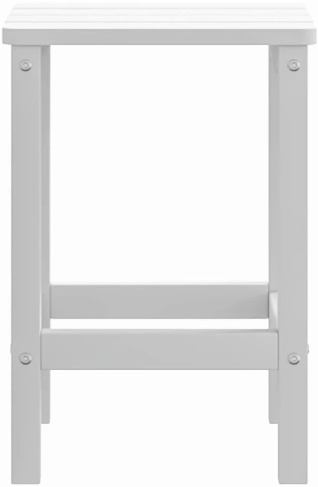 Sodo Adirondack staliukas, baltos spalvos, 38x38x46cm, HDPE