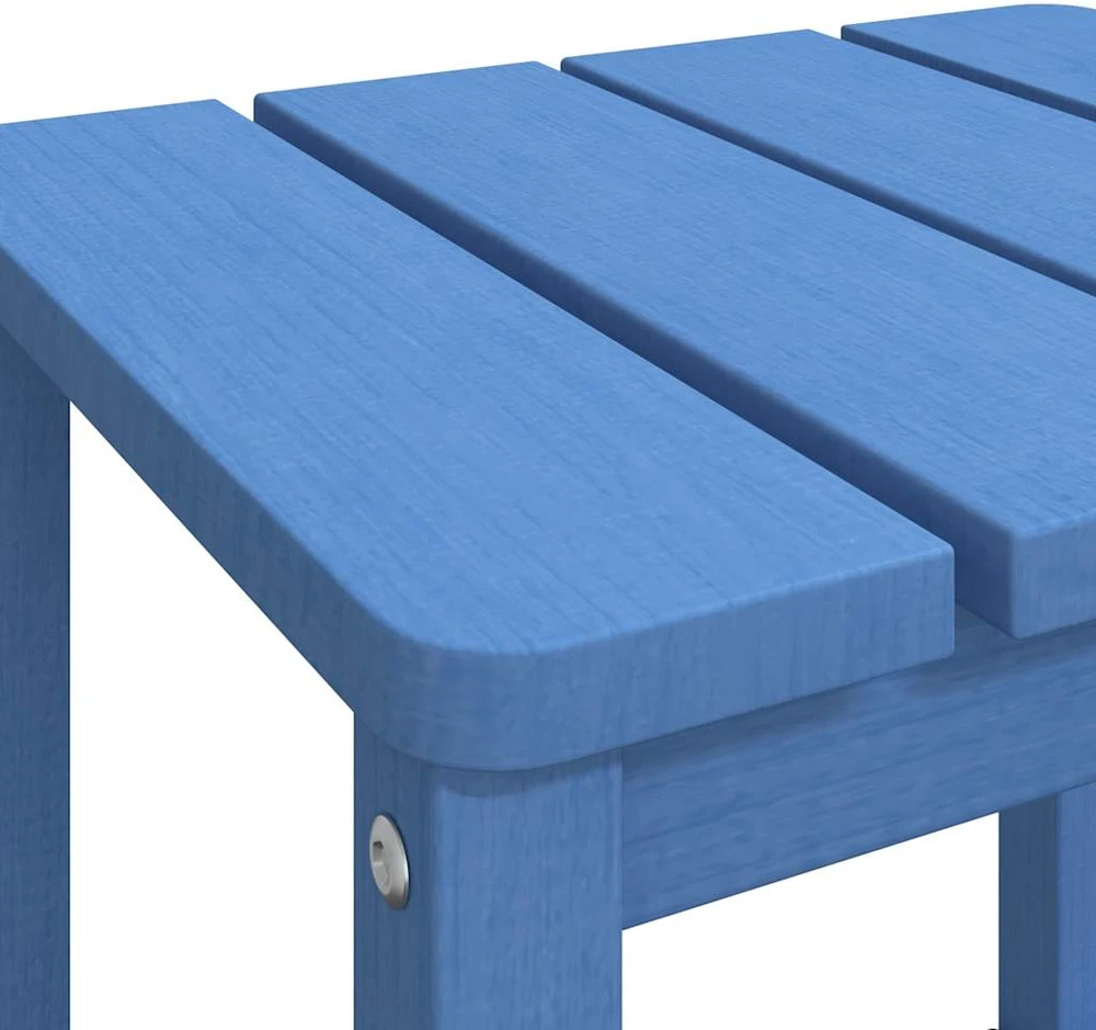 Sodo Adirondack staliukas, mėlynos spalvos, 38x38x46cm, HDPE