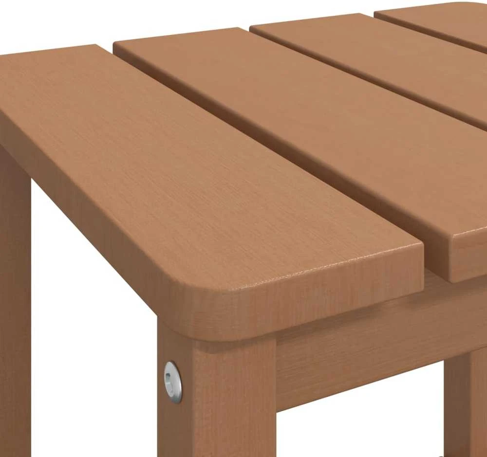 Sodo Adirondack staliukas, rudos spalvos, 38x38x46cm, HDPE
