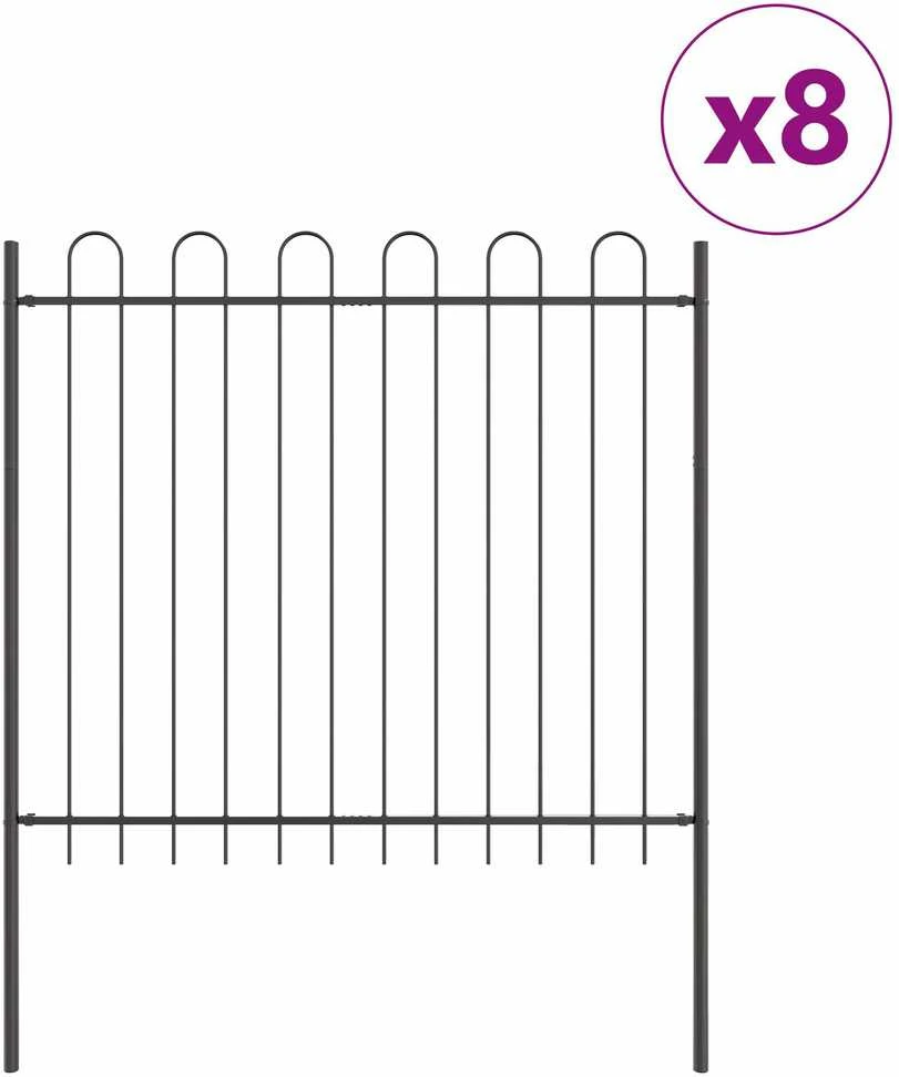 Sodo tvora BOXTEL 8 vnt. 13,6 x 1,5 m Miltelinis plienas Pilka