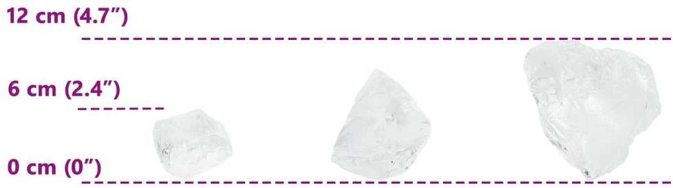 Sodo Akmenys Balta 12 cm Stiklas