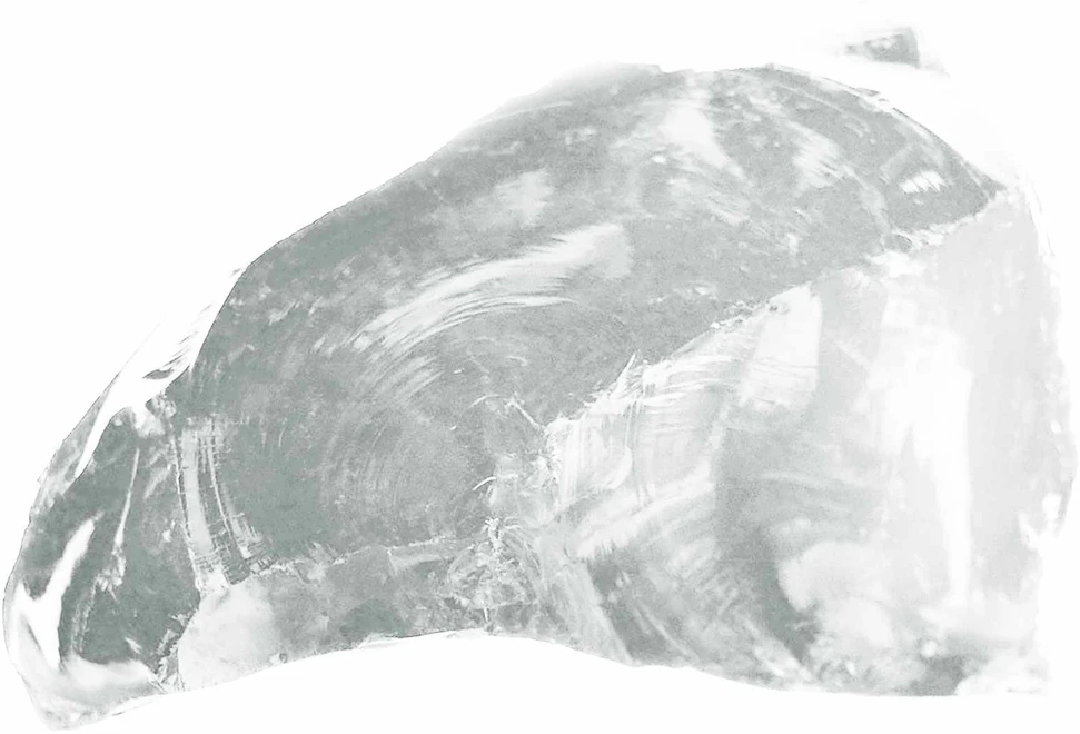 Sodo Akmenys Balta 12 cm Stiklas