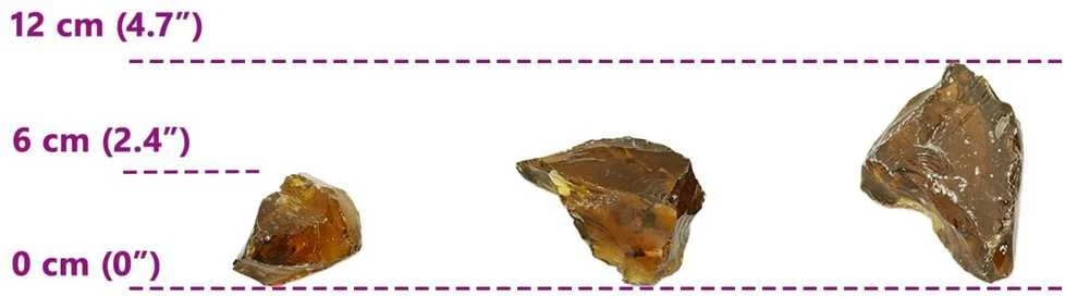 Sodo Akmenys Ruda 12 cm Stiklas