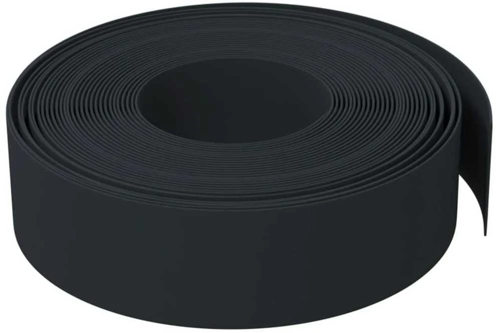 Sodo apvadai, 5vnt., juodas, 10m, 15cm, polietilenas