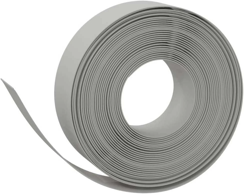Sodo apvadas, pilkos spalvos, 10m, 15cm, polietilenas