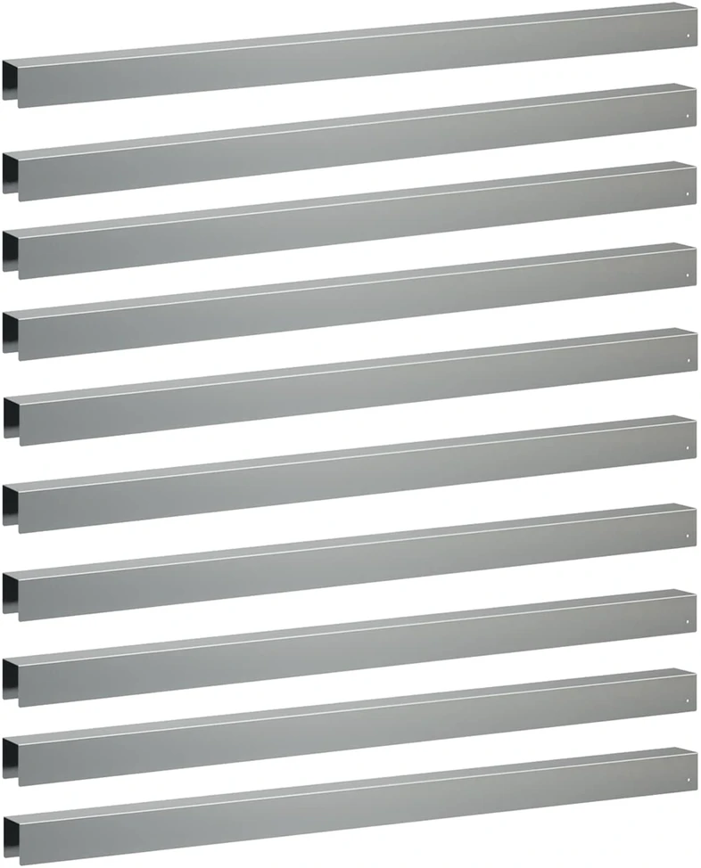 Sodo apvadų dengiamasis profilis 10 vnt. 100 x 5 x 5 cm