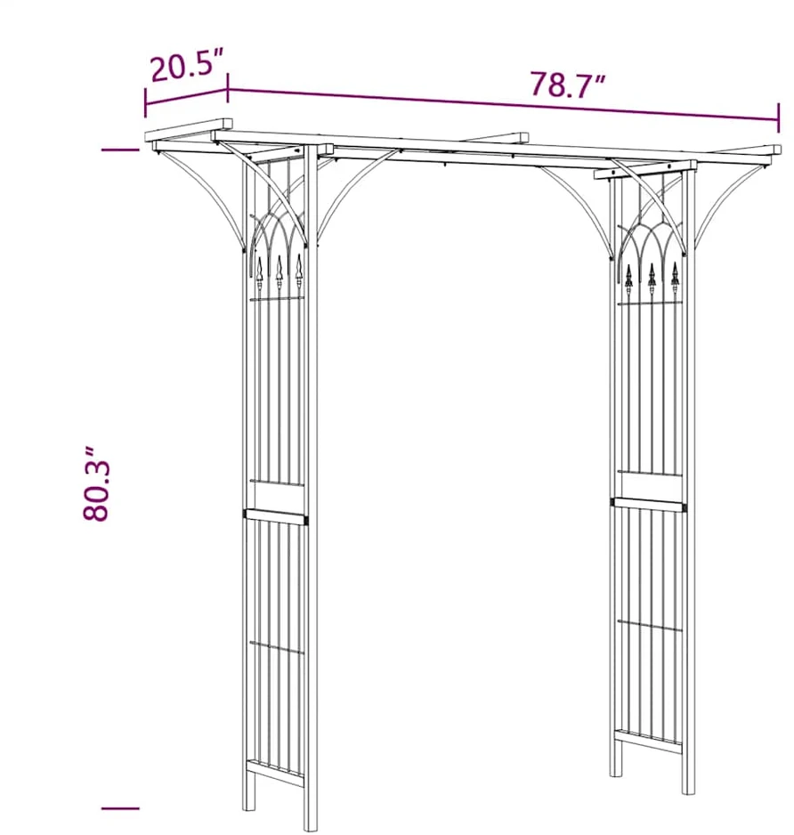 Sodo arka, 200x52x204cm