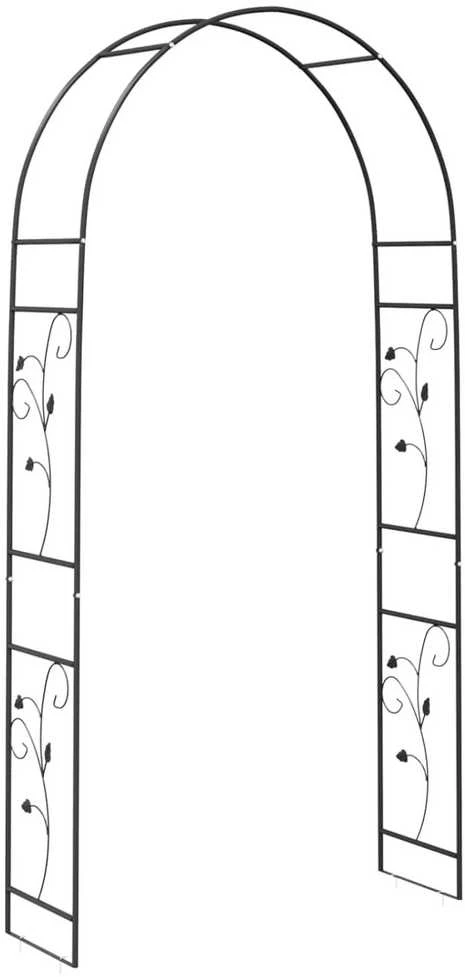 Sodo arka Juoda 115 x 37 x 231 cm