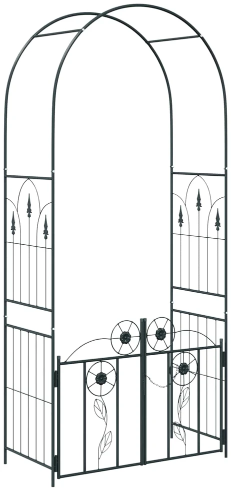 Sodo arka Juoda 102 x 50 x 218 cm Plienas