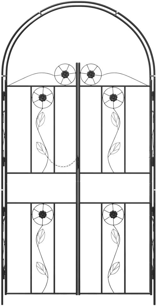 Sodo arka Juoda 115 x 37 x 226 cm Plienas