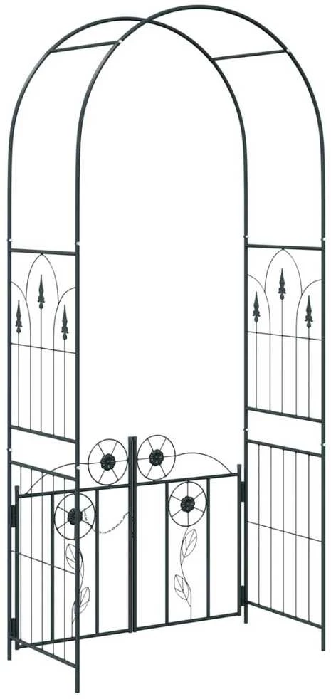 Sodo arka Juoda 102 x 50 x 218 cm Plienas