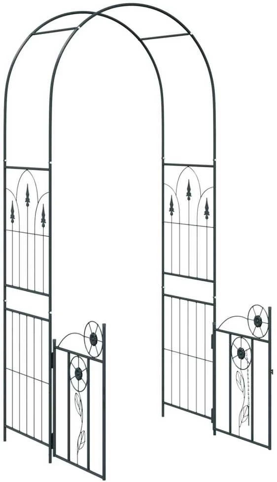 Sodo arka Juoda 102 x 50 x 218 cm Plienas