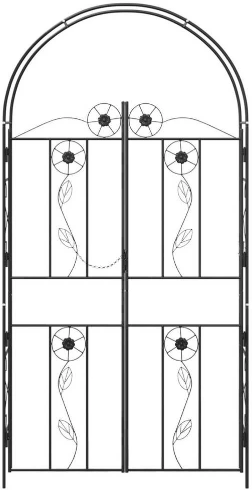 Sodo arka Juoda 115 x 37 x 226 cm Plienas
