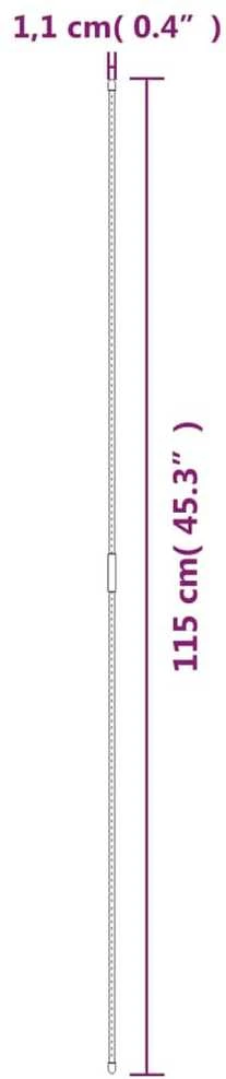 Sodo augalų kuoliukai, 30vnt., žalios spalvos, 115cm, plienas