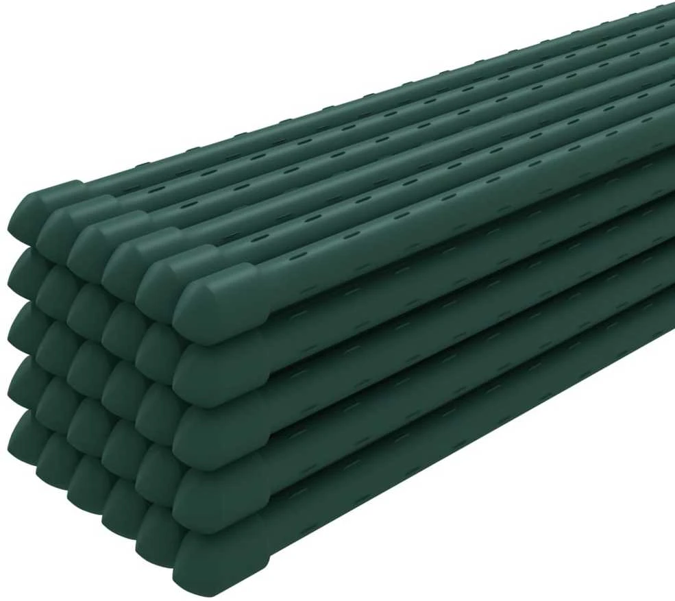 Sodo augalų kuoliukai, 30vnt., žalios spalvos, 90cm, plienas