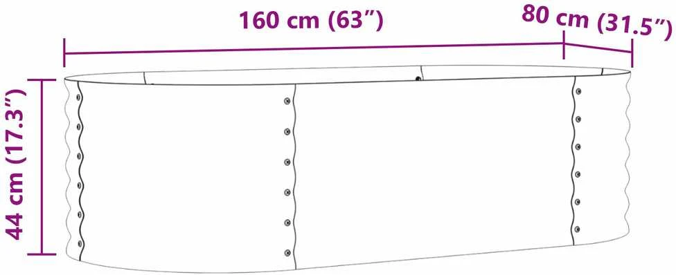 Pakelta lova Ruda 160 x 80 x 44 cm Plienas