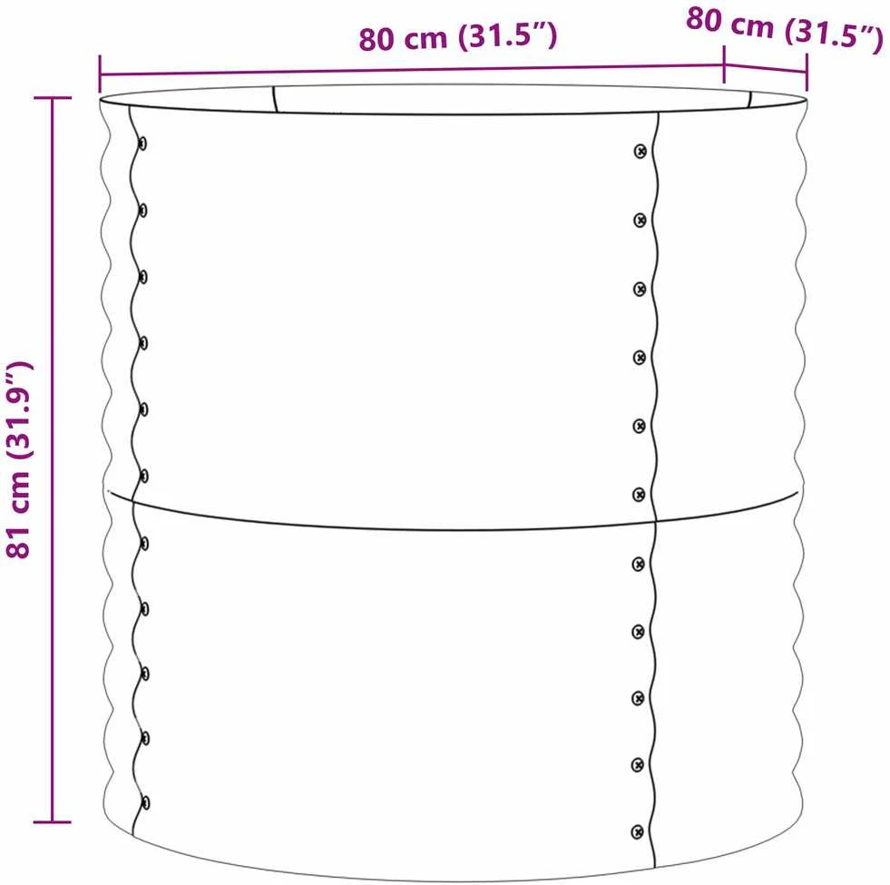 Pakelta lova Ruda 80 x 80 x 81 cm Plienas