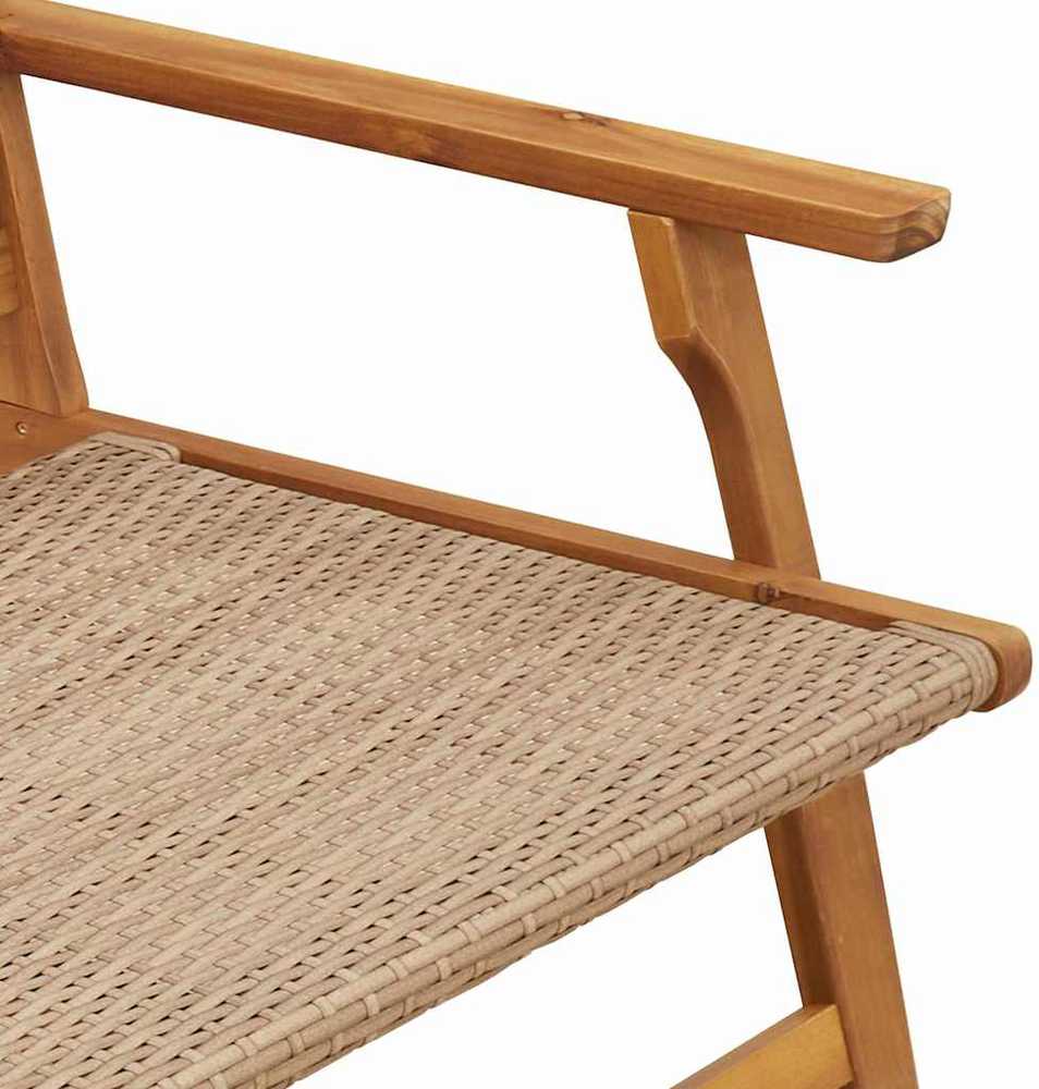 Sodo baldai Smėlio 122 x 78 x 73 cm Kietos akacijos mediena