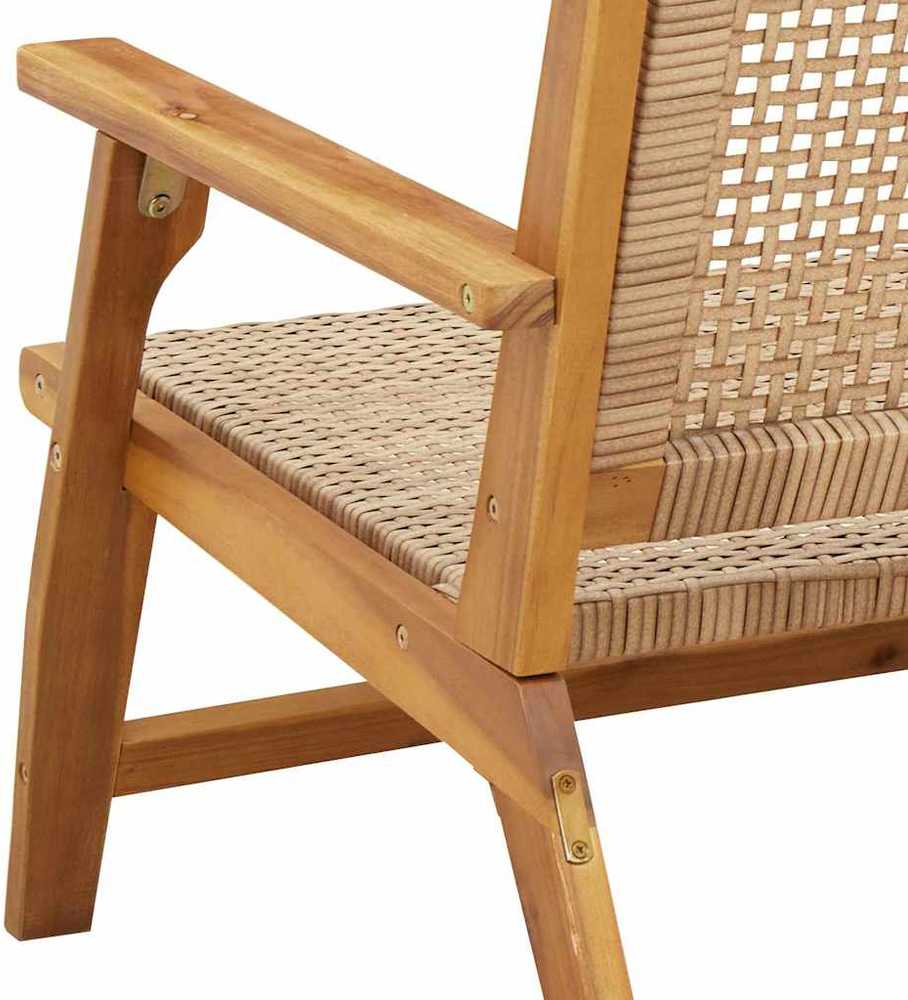 Sodo baldai Smėlio 122 x 78 x 73 cm Kietos akacijos mediena