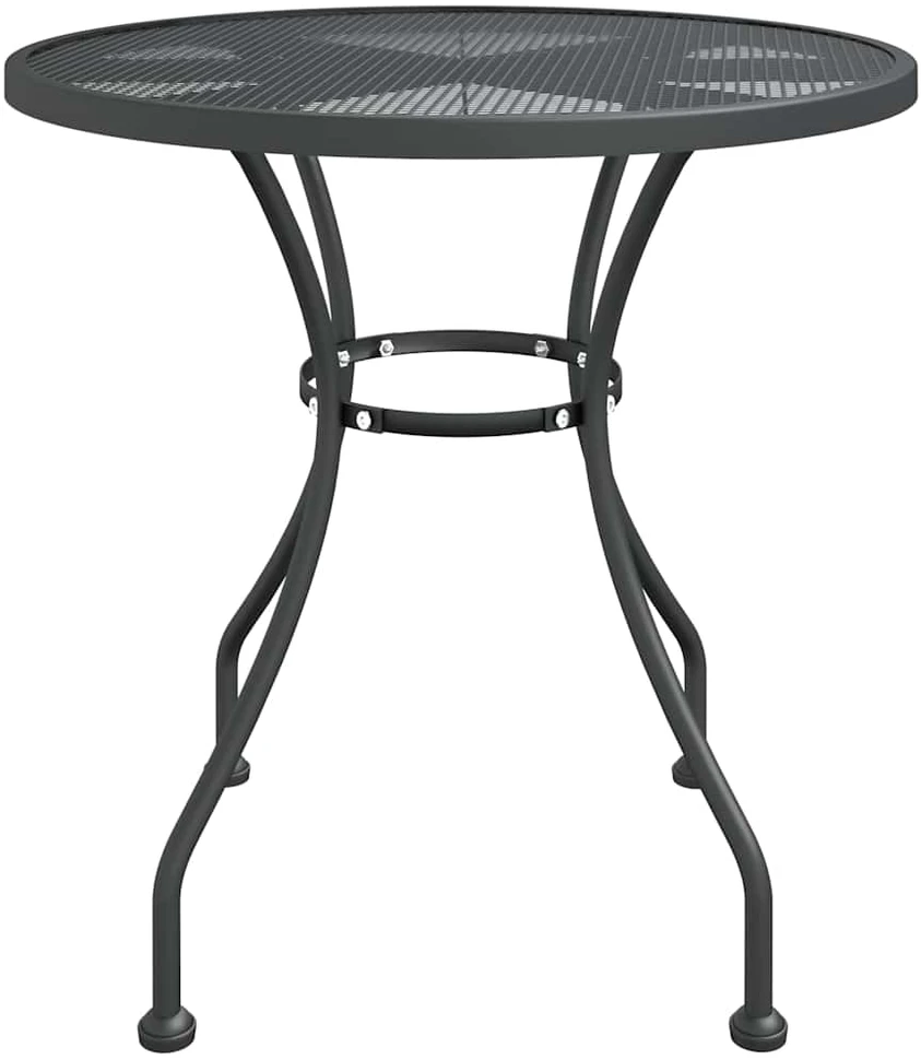 Lauko baldų komplektas Sodo baldų komplektas, 5 dalių, antracito, išplėstas metalas