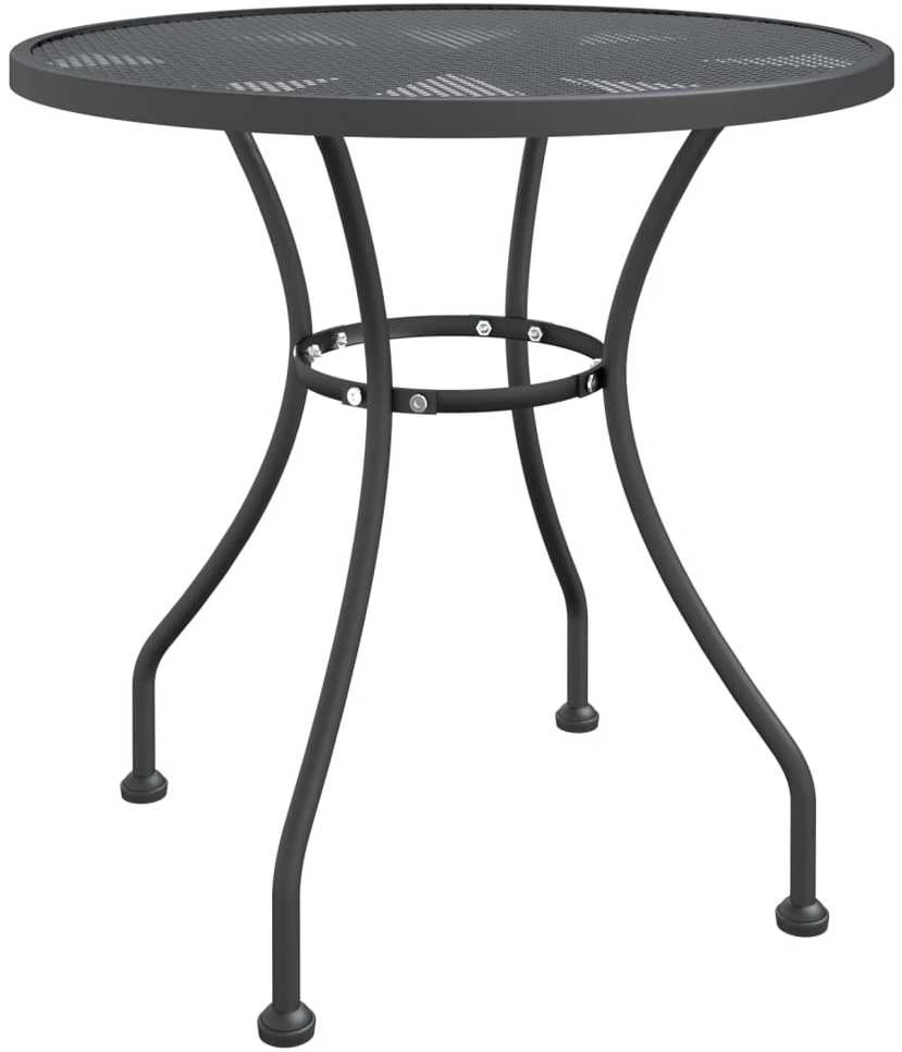Lauko baldų komplektas Sodo baldų komplektas, 5 dalių, antracito, išplėstas metalas
