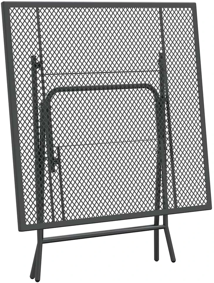 Lauko baldų komplektas Sodo baldų komplektas, 5 dalių, antracito, išplėstas metalas