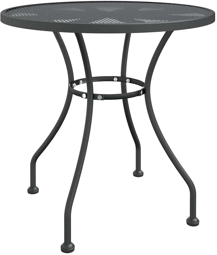 Lauko baldų komplektas Sodo baldų komplektas, 5 dalių, antracito, išplėstas metalas