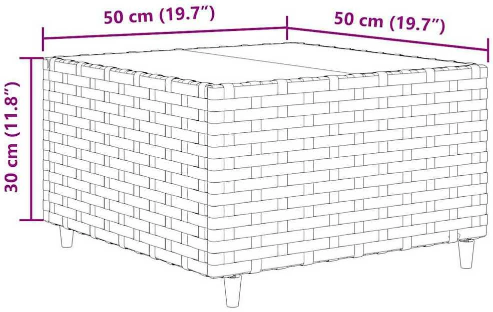 Lauko baldų komplektas Sodo baldų komplektas su pagalvėlėmis, 7 dalių, rudas