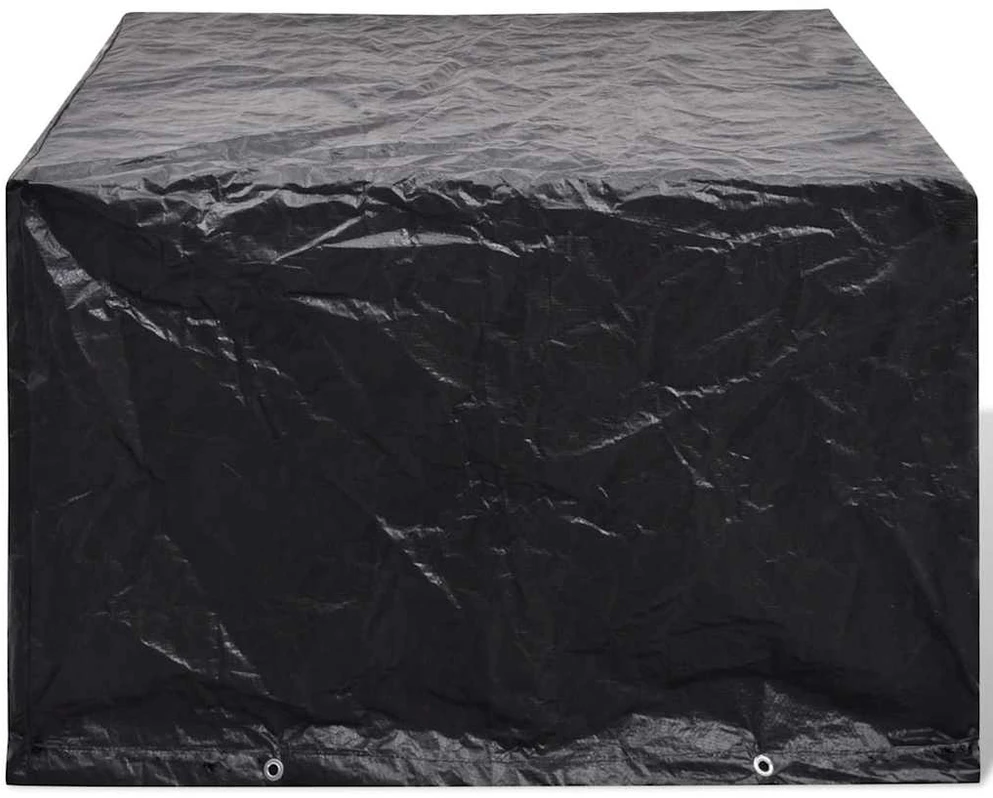Sodo baldų uždangalai, 2 vnt., 113x113cm, poliratanas, 8 kilpos