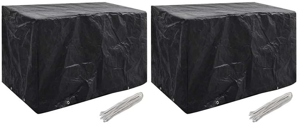 Sodo baldų uždangalai, 2vnt., 140x70x90cm, 8 kilpos (2x41646)