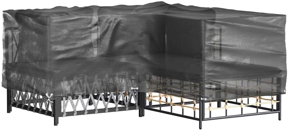 Sodo baldų uždangalai, 2vnt., 215x215x70cm, 16 kilpų, L formos