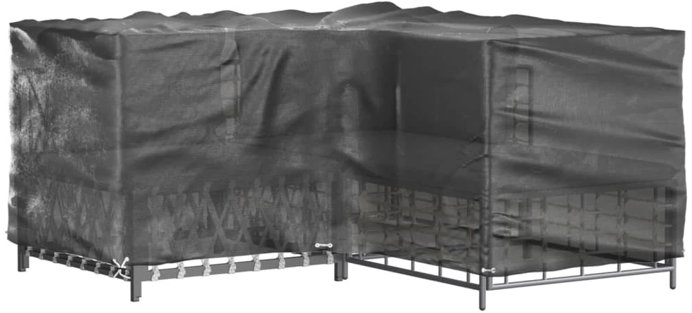 Sodo baldų uždangalai, 2vnt., 215x215x90cm, 16 kilpų, L formos