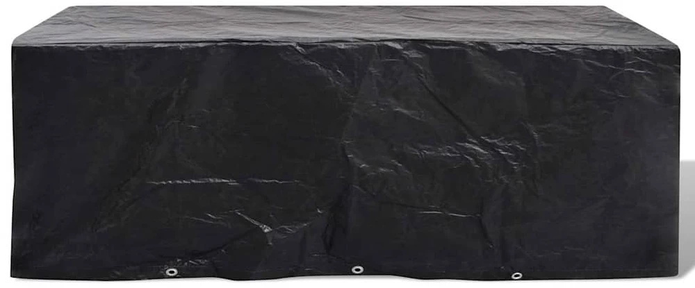 Sodo baldų uždangalai, 2vnt., 229x113cm, poliratanas, 10 kilp.