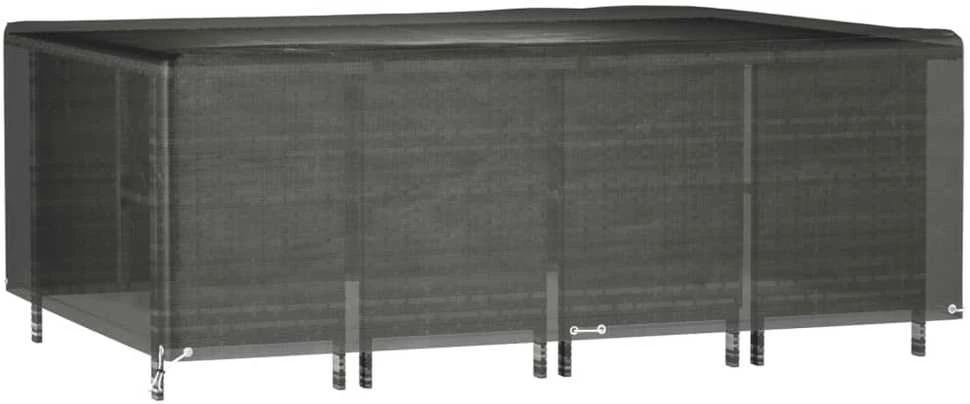 Sodo baldų uždangalai, 2vnt., 240x180x80cm, 12 kilpučių