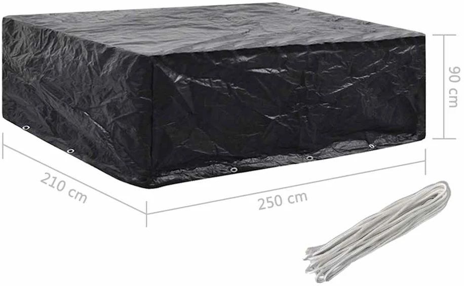 Sodo baldų uždangalai, 2vnt., 250x210x90cm, 8 kilpos (2x45123)