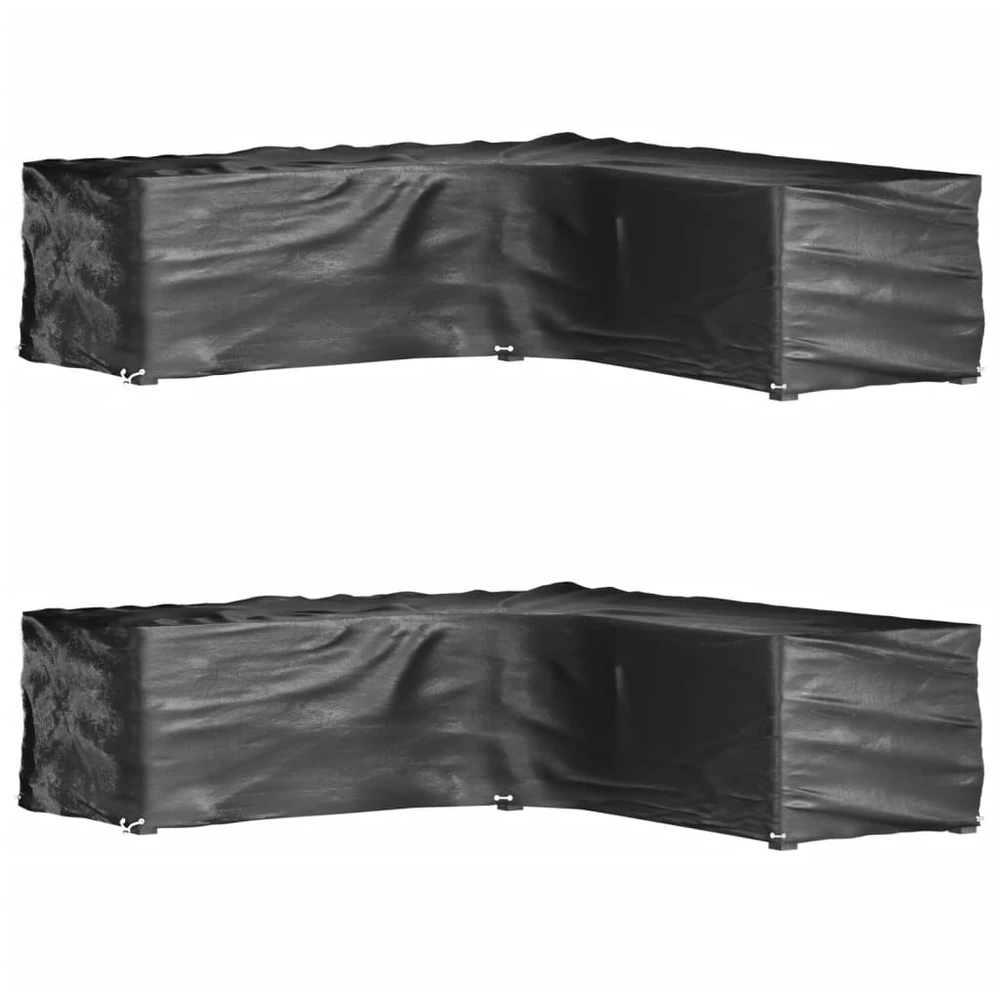 Sodo baldų uždangalai, 2vnt., 250x250x70cm, 16 kilpų, L formos