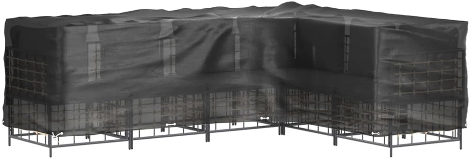 Sodo baldų uždangalai, 2vnt., 260x210x80cm, 16 kilpų, L formos