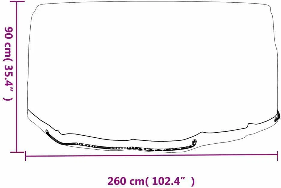 Sodo baldų uždangalai, 2vnt., 260x90cm, 10 kilpučių, apskriti