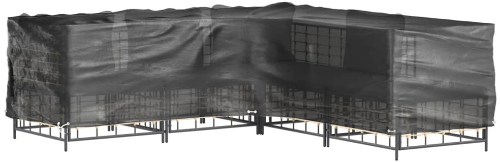Sodo baldų uždangalai, 2vnt., 285x285x70cm, 16 kilpų, L formos