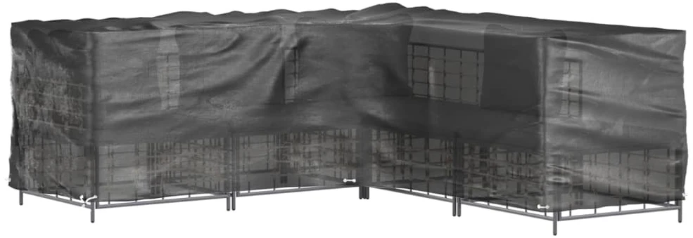 Sodo baldų uždangalai, 2vnt., 285x285x90cm, 16 kilpų, L formos