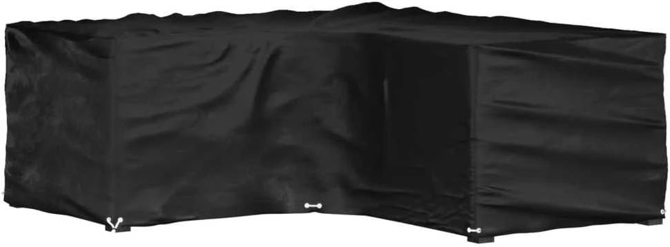 Sodo baldų uždangalas, 185x185x70cm, 12 kilpučių, L formos