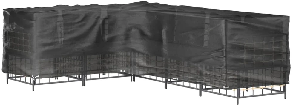 Sodo baldų uždangalas, 285x220x80cm, 18 kilpučių, L formos