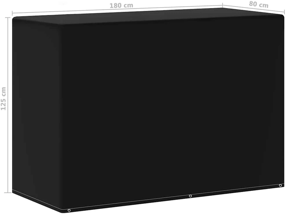 Sodo baldų uždangalas kepsninei, 180x80x125cm, 6 kilputės