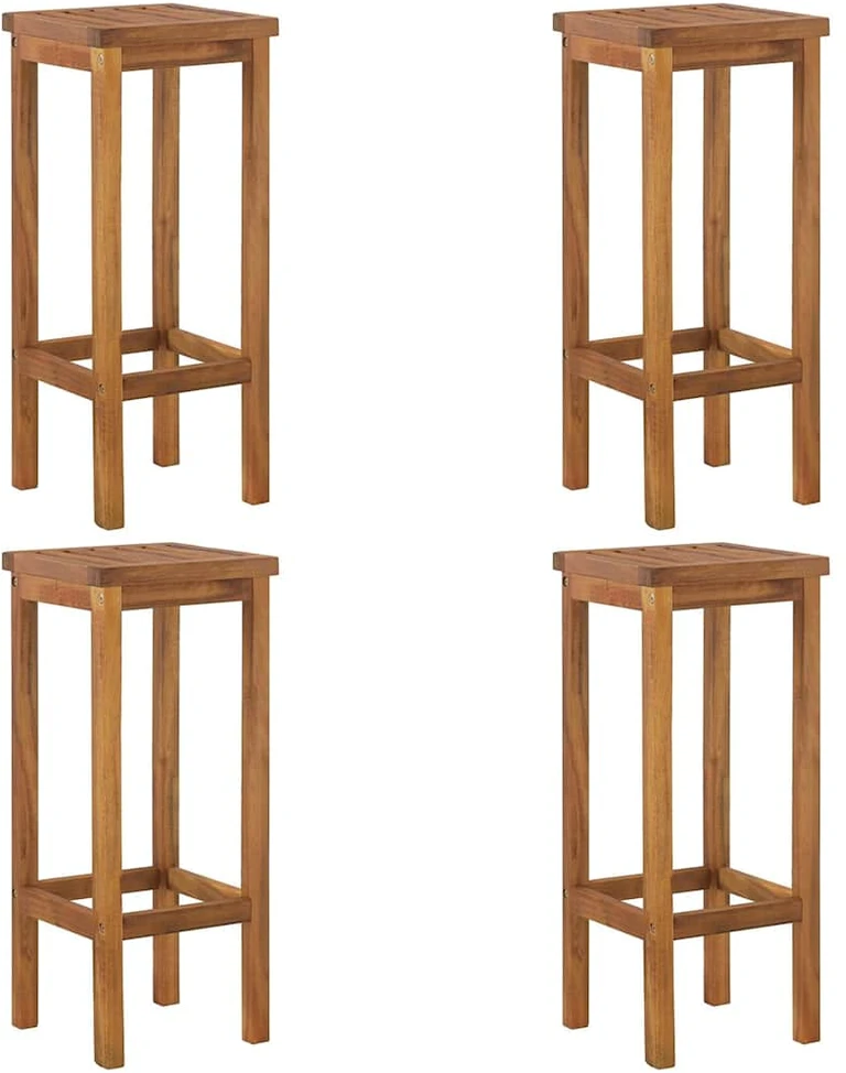 Lauko baldų komplektas Sodo baro baldų komplektas, 5 dalių, akacijos medienos masyvas
