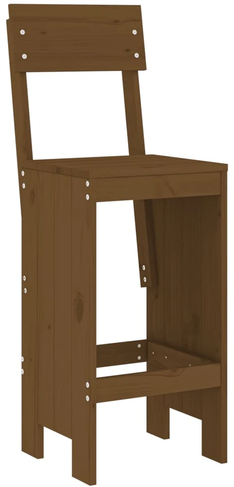 Lauko baldų komplektas Sodo baro baldų komplektas, 5 dalių, medaus rudas, pušis