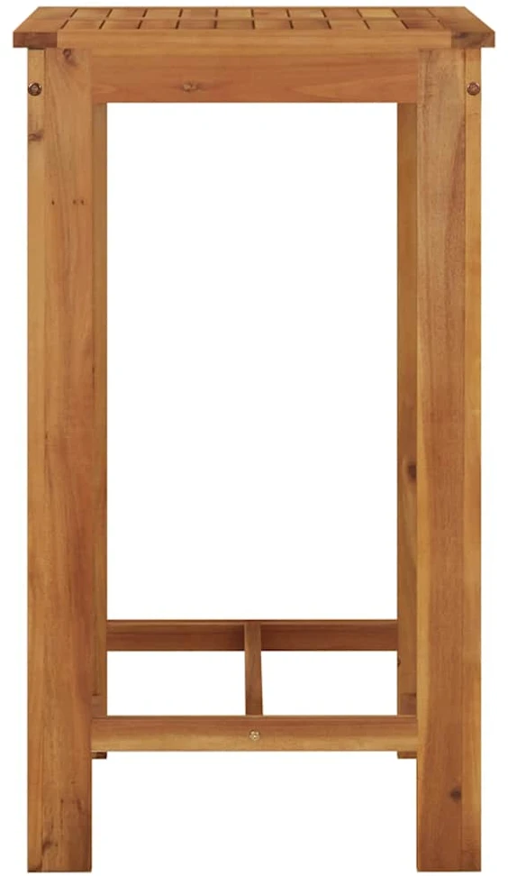 Sodo baro stalas, 60x60x105cm, akacijos medienos masyvas