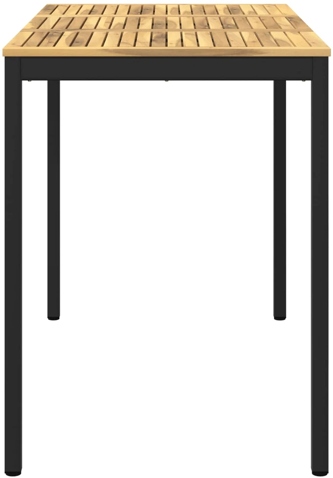 Sodo Baro Stalas NAARDEN Balta ir juoda 141 x 80,5 x 105 cm