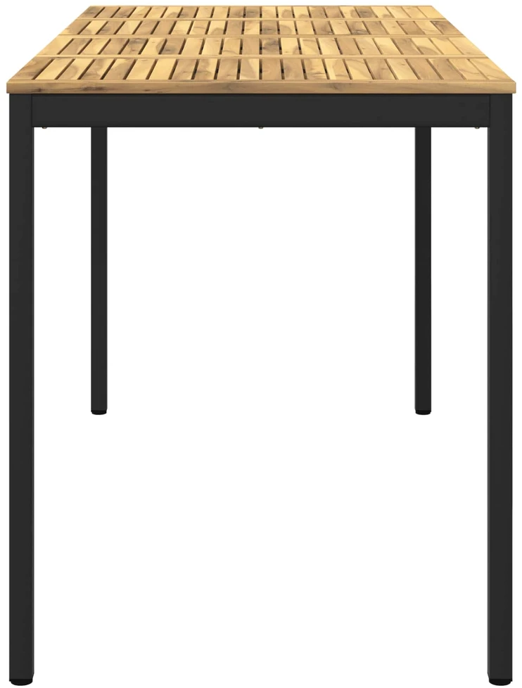 Sodo Baro Stalas NAARDEN Balta ir juoda 180 x 88,5 x 105 cm